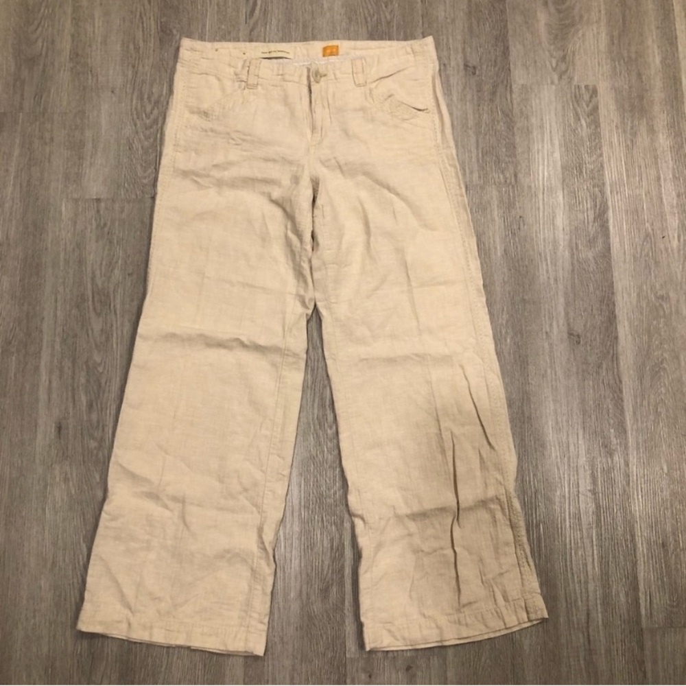 ANTHROPOLOGIE PILCRO Wide Leg Linen Pants Size 12